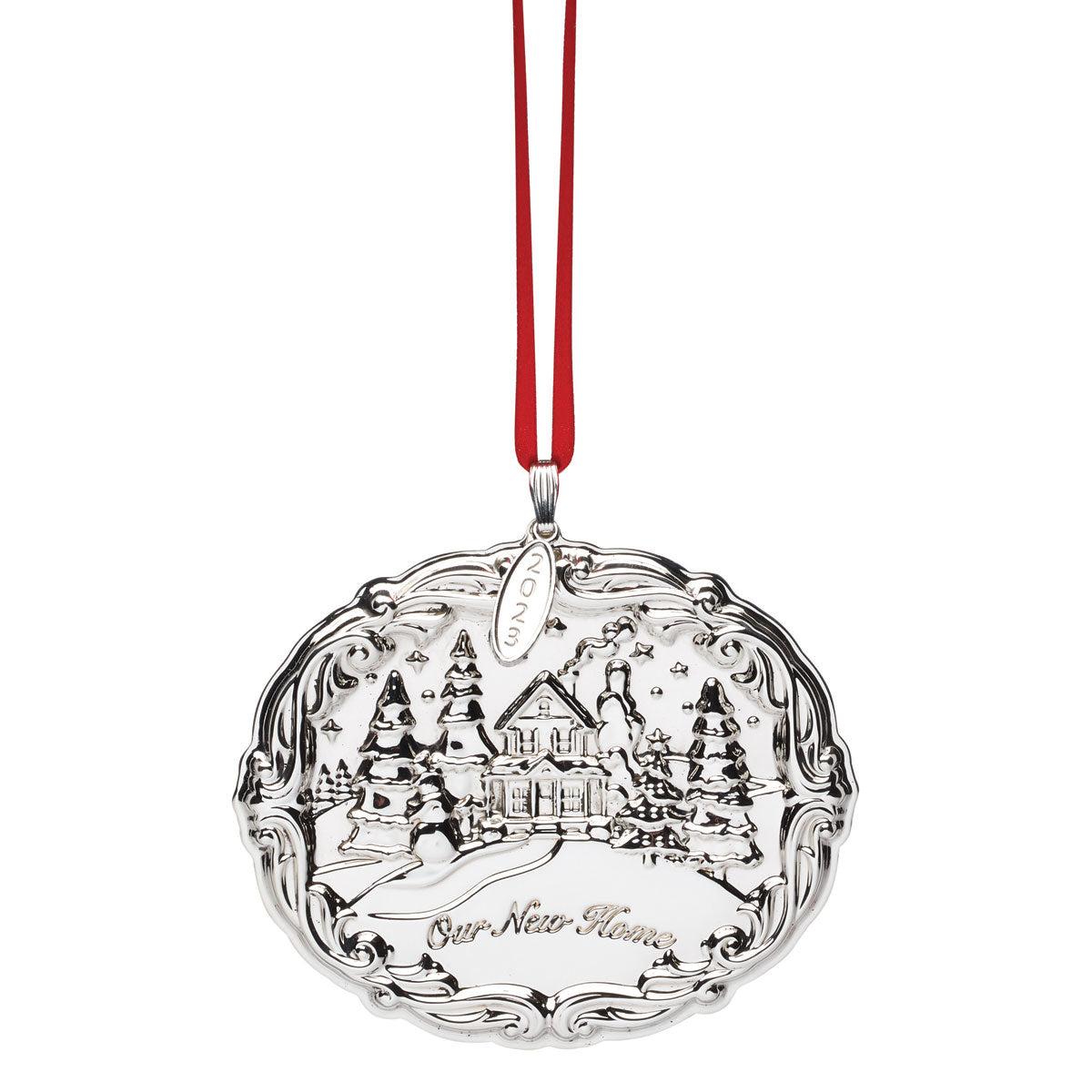 Sterling Silver Our New Home Christmas Ornament