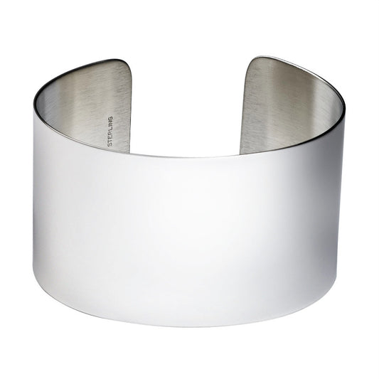 Sterling Silver Cuff Bracelet 1 1/2"