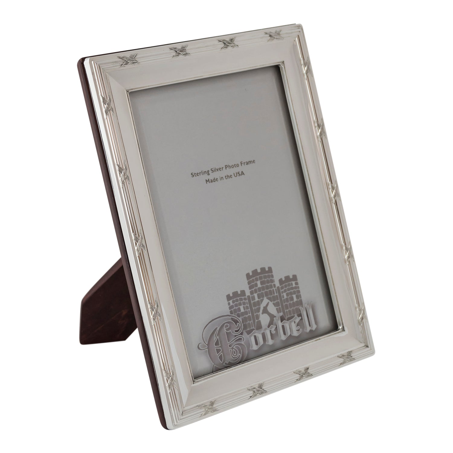 sterling silver reed and ribbon rectangular picture... Sterling Silver Ribbon and Reed Frame 5x7 – reveredmettle