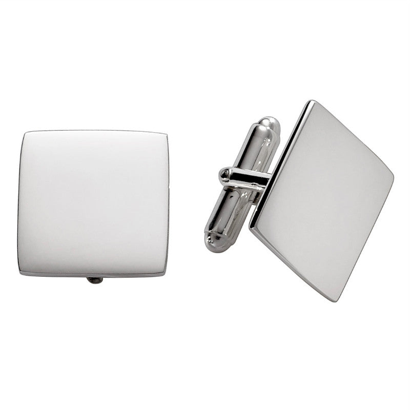 Sterling Silver Square Cuff Links