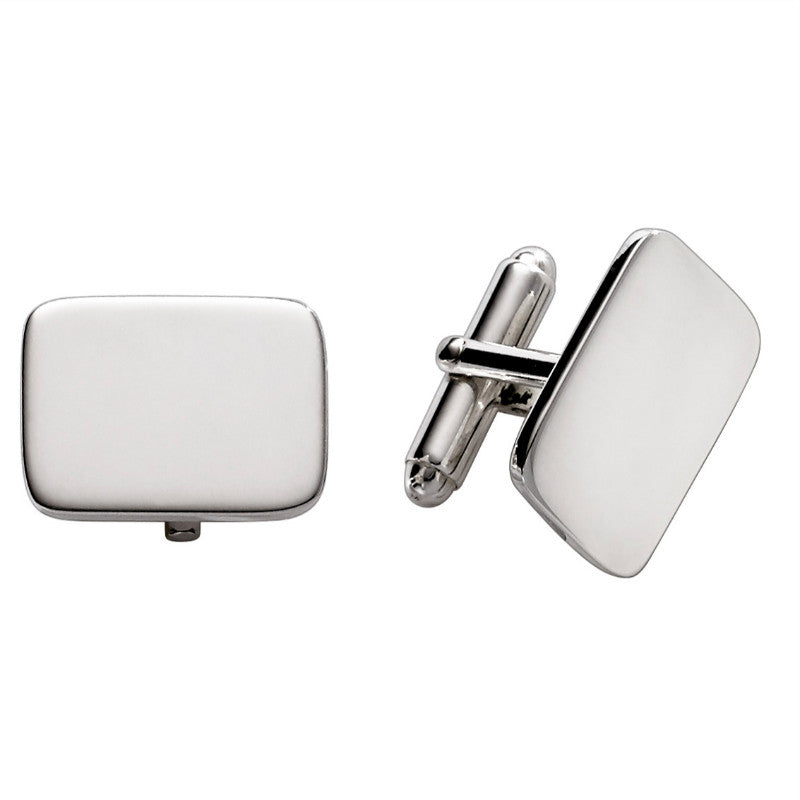 Sterling Silver Rectangular Cuff Links