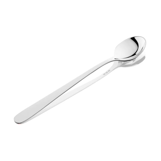 Sterling Silver Long Handle Baby Spoon (Rounded)