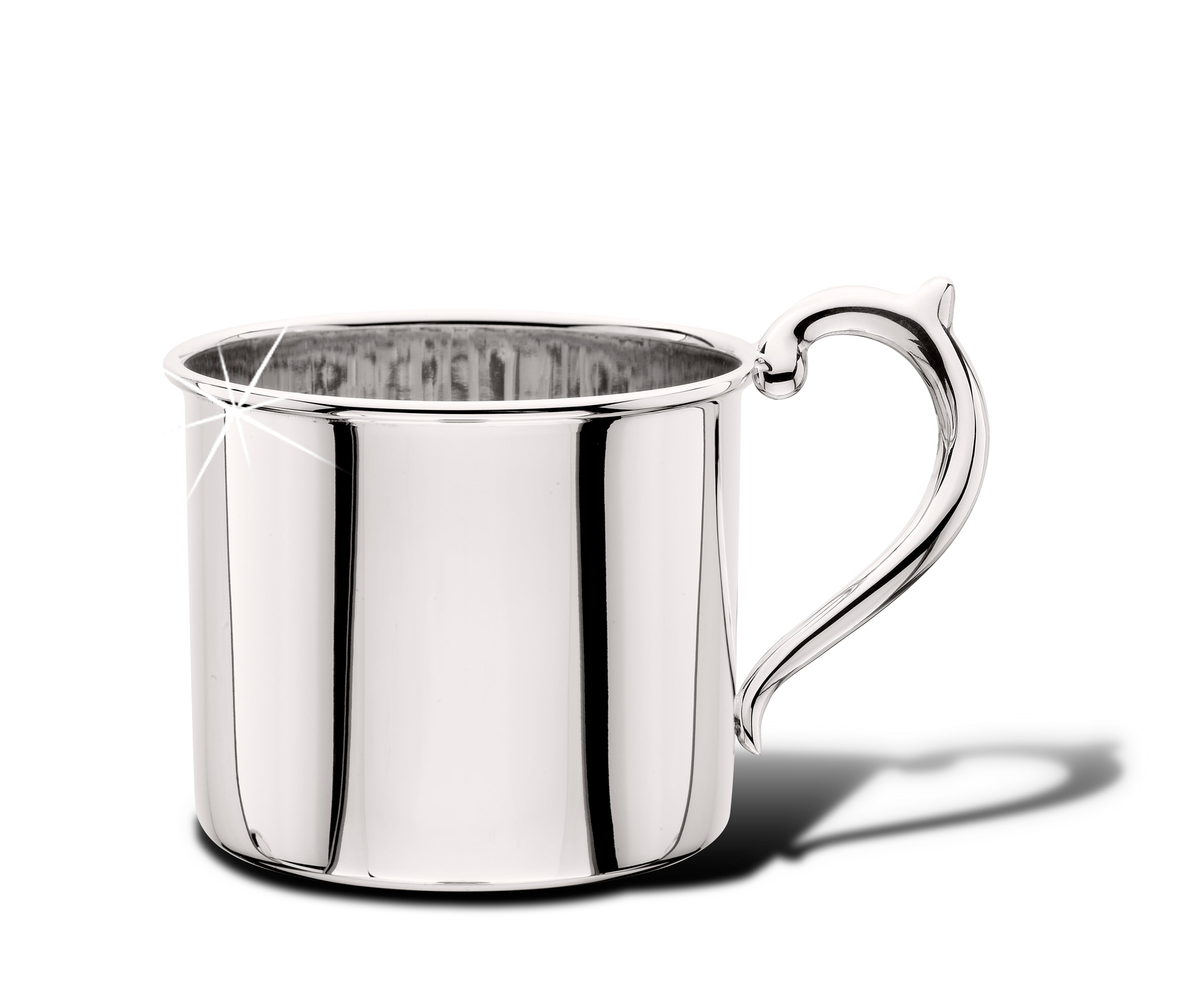 Silver baby shop cup